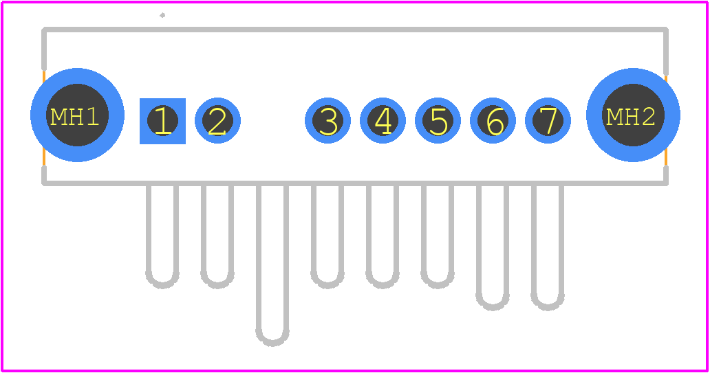 1827654-1 - TE Connectivity PCB footprint - Other - Other - 1827654-1-2