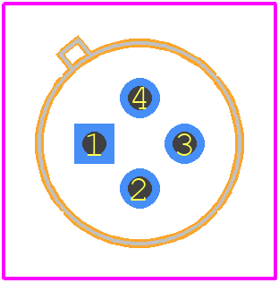 2N4416A - Central Semiconductor PCB footprint - Other - Other - TO-72