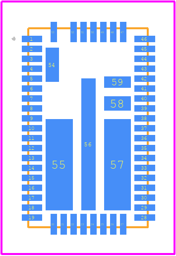 MIC33M656-SAYMP-TR - Microchip PCB footprint - Other - Other - 53-Pin B1QFN