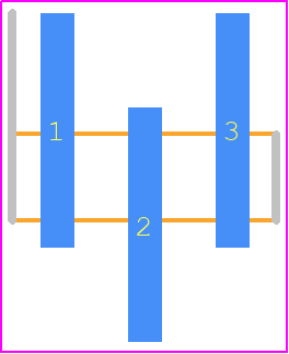 TMM-103-01-T-S-SM - SAMTEC PCB footprint - Header, Unshrouded - Single Row Staggered SMD Pin - Header, Unshrouded - Single Row Staggered SMD Pin - TMM-103-01-T-S-SM*
