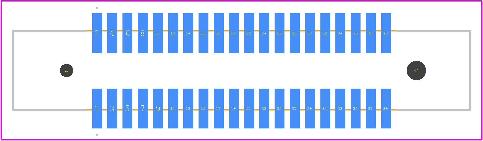 P50LE-040P1-SML-DA - 3M PCB footprint - Other - Other - P50LE-040P1-SML-DA-3