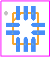 ADG852 - Analog Devices PCB footprint - Quad Flat No-Lead - Quad Flat No-Lead - CP-10-10