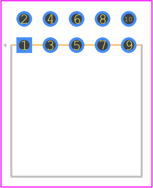 281743-5 - TE Connectivity PCB footprint - Other - Other - 281743-5-1