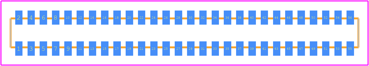 CLP-128-02-L-D - SAMTEC PCB footprint - Other - Other - CLP-128-02-L-D
