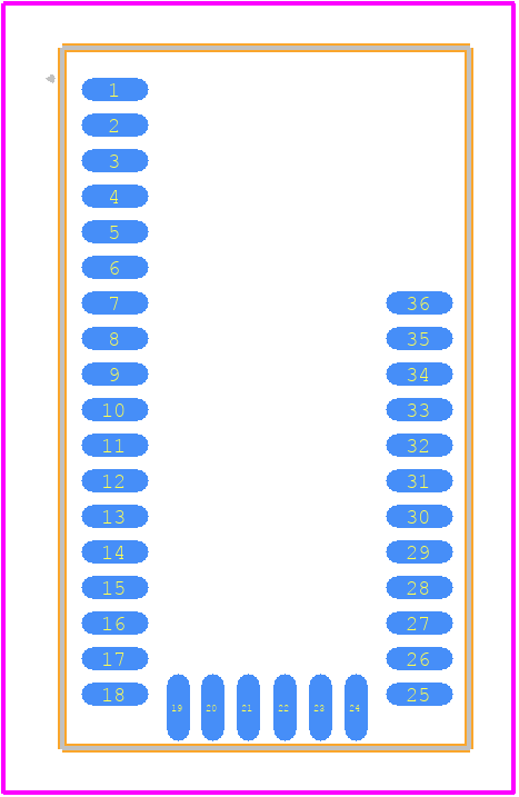BGM113A256V21 - Silicon Labs PCB footprint - Other - Other - BGM113A256V21-3