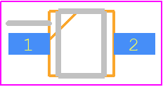 VEMT2020X01 - Vishay PCB footprint - Small Outline Packages - Small Outline Packages - VEMT2020X01