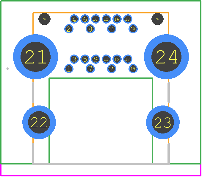 2129320-3 - TE Connectivity PCB footprint - Other - Other - 2129320-3-3