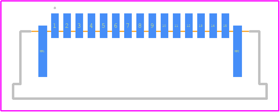 SFW15R-2STE1 - Amphenol PCB footprint - Other - Other - SFW15R-2STE1-4