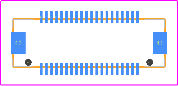 DF17(2.0)-40DP-0.5V(57) - Hirose PCB footprint - Other - Other - DF17(2.0)-40DP-0.5V(57)-1