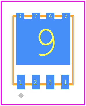 STL40N10F7 - STMicroelectronics PCB footprint - Other - Other - PowerFLAT™ 5x6 type R(H=1mm)