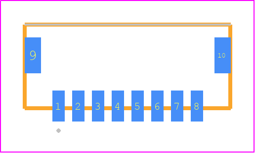 T1M-08-F-SV-L-P - SAMTEC PCB footprint - Other - Other - T1M-08-X-SV-L-Y