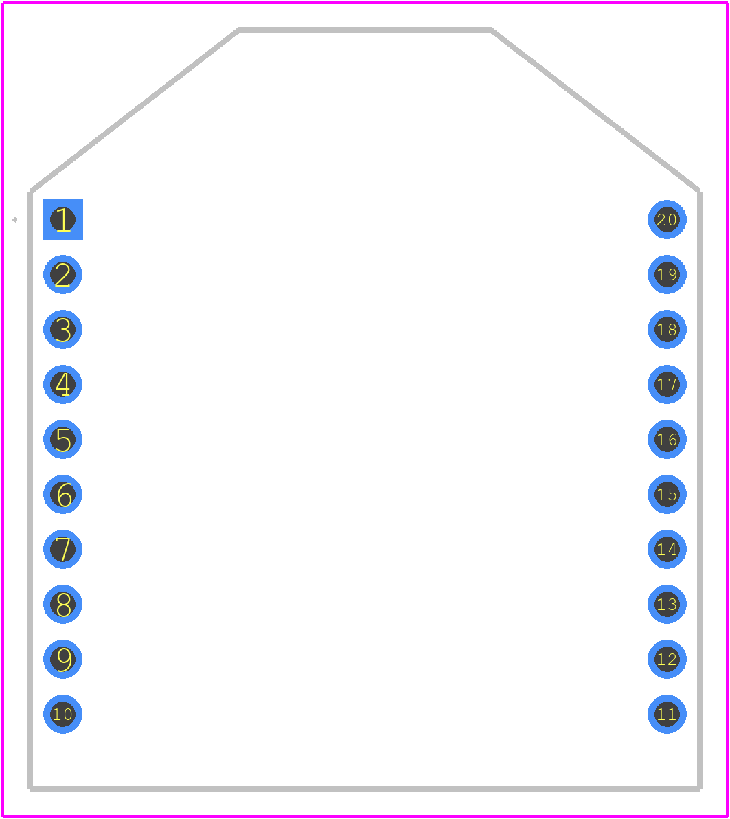 XB24CDMUIT-001 - Digi International PCB footprint - Other - Other - XB24CDMUIT-001-5