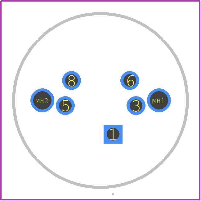 KMDVLX-5S-N-1 - Kycon PCB footprint - Other - Other - KMDVLX-5S-N-1-2