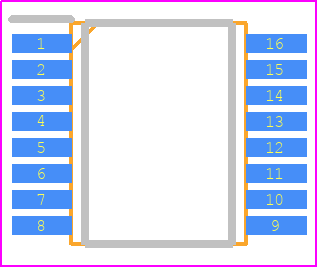 M74HC4094YTTR - STMicroelectronics PCB footprint - Small Outline Packages - Small Outline Packages - TSSOP16 package_2021