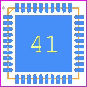 TDC-GP30YA-F01 - ams OSRAM PCB footprint - Quad Flat No-Lead - Quad Flat No-Lead - QFN40