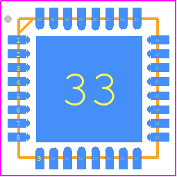 TDC-GP30YD-F01 - ams OSRAM PCB footprint - Quad Flat No-Lead - Quad Flat No-Lead - QFN-32_1