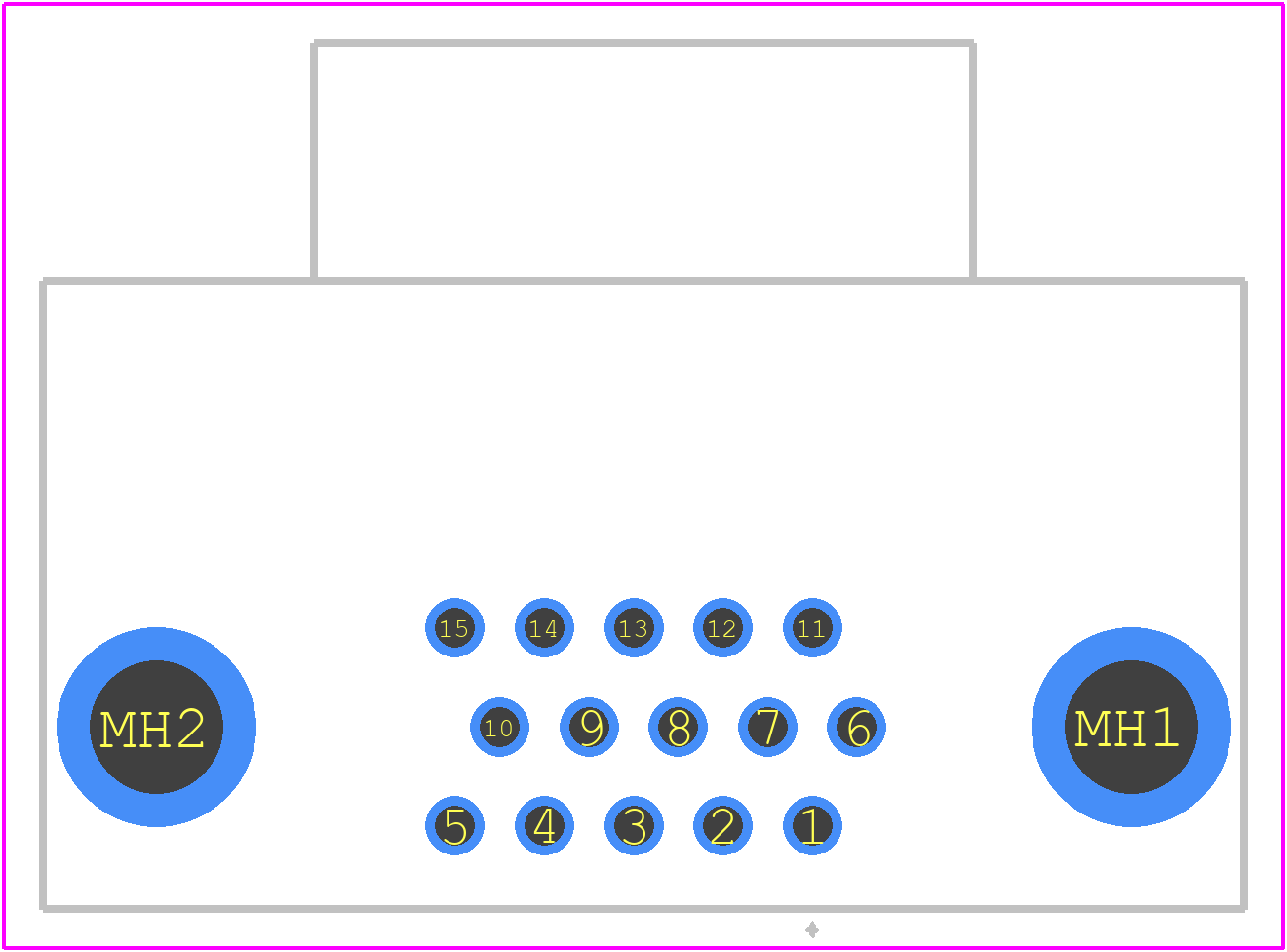 09561627812 - HARTING PCB footprint - Other - Other - 09561627812-1