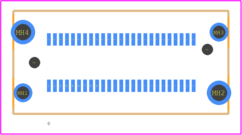 2292096-1 - TE Connectivity PCB footprint - Other - Other - 2292096-1-4