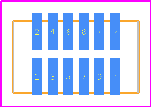 200989-0012 - Molex PCB footprint - Other - Other - 200989-0012-1