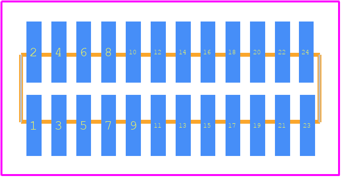 87933-2415 - Molex PCB footprint - Other - Other - 87933-2415-3