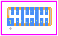 EMI8143MUTAG - onsemi PCB footprint - Other - Other - XDFN16 3.5x1.35, 0.4P CASE 711AW ISSUE A