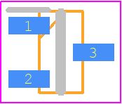 2SA1162-O,LF - Toshiba PCB footprint - SOT23 (3-Pin) - SOT23 (3-Pin) - TO-236MOD(H=1.4)