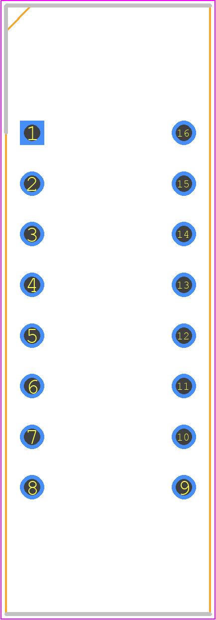 LTC-2723JD - Lite-On PCB footprint - Dual-In-Line Sockets - Dual-In-Line Sockets - LTC-2623G