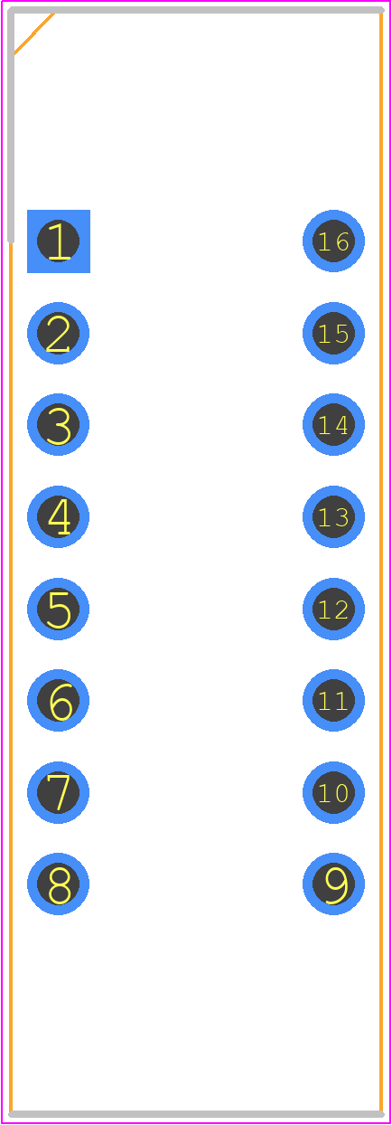 LTC-2623WC - Lite-On PCB footprint - Dual-In-Line Sockets - Dual-In-Line Sockets - 16-DIP_2026