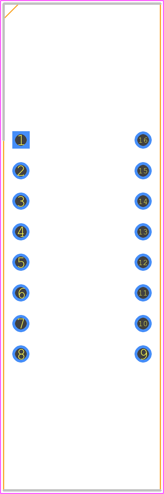 TDCG1050M - Vishay PCB footprint - Other - Other - 16-DIP