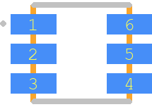 CLX6D-FKB-CMPQSGKBB7A363 - CREE LED PCB footprint - Other - Other - PLCC6