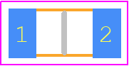 RQ73C2B15R4BTDF - TE Connectivity PCB footprint - Fuses Chip - Fuses Chip - RQ73C2B15R4BTDF