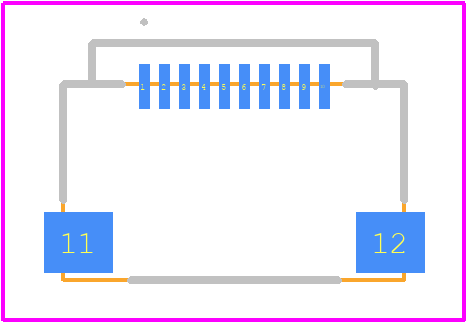 XF2M-1015-1A-R100 - OMRON Electronics PCB footprint - Other - Other - XF2M-1015-1A-R100-4