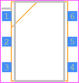 ADT2-1T-1P - Mini-Circuits PCB footprint - SO Transistor Flat Lead - SO Transistor Flat Lead - ADT2-1T-1P-1
