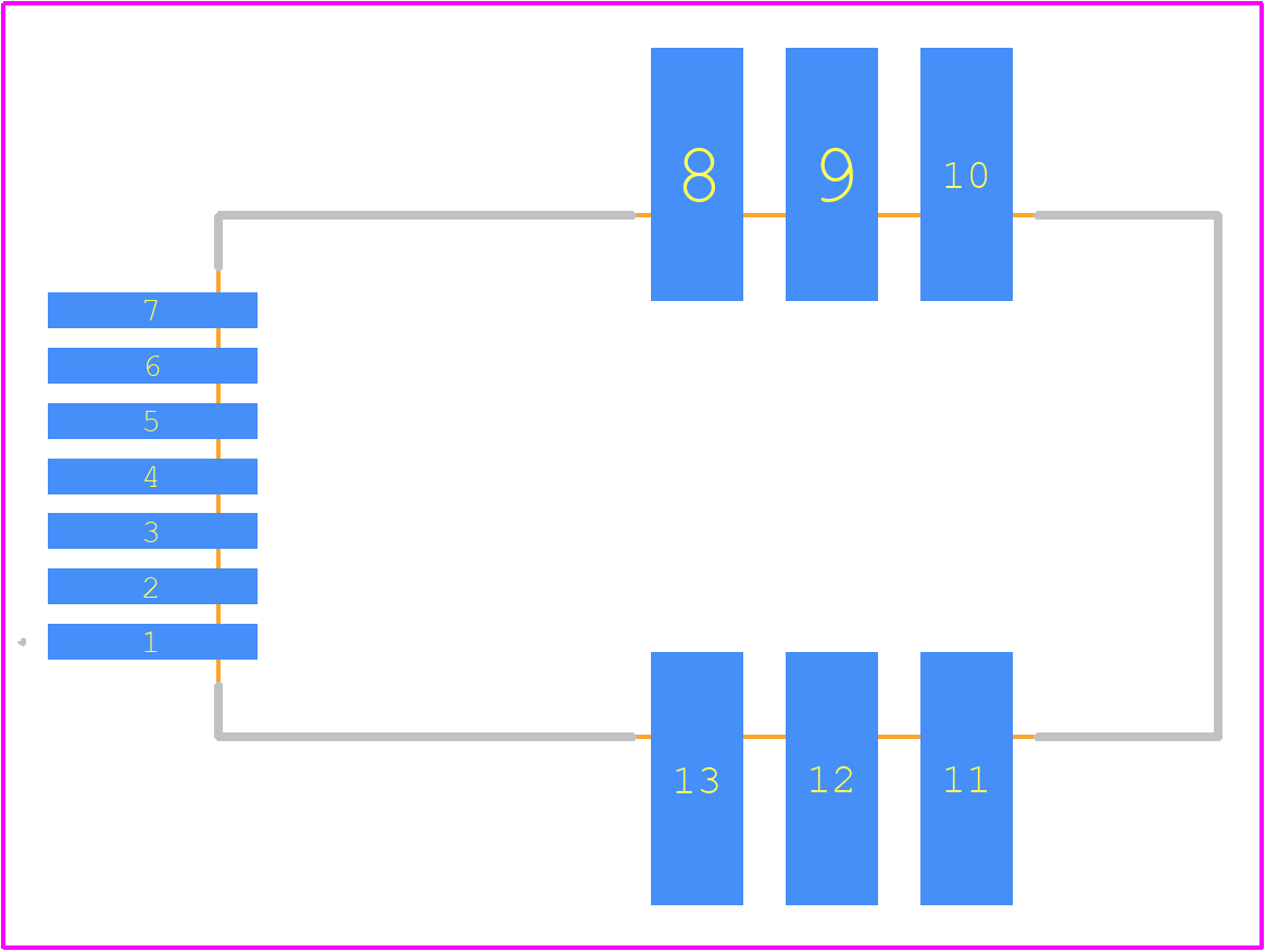 HO 8-NSM/SP33-1000 - LEM PCB footprint - Other - Other - HO 8-NSM/SP33-1000-3