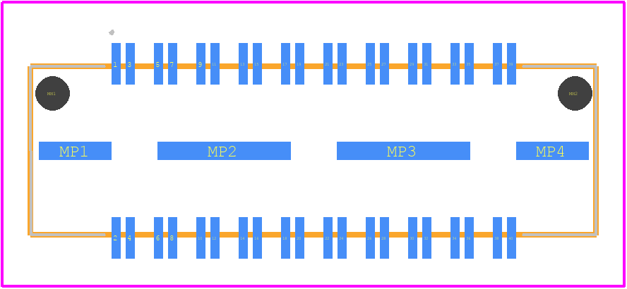 QTH-020-01-F-D-DP-A - SAMTEC PCB footprint - Other - Other - QTH-020-01-F-D-DP-A-4