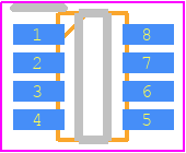 AD5452YUJZ-REEL7 - Analog Devices PCB footprint - SOT23 (8-Pin) - SOT23 (8-Pin) - UJ-8 (TSOT)