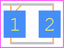 LS T67F-T2V2-1-1-Z - ams OSRAM PCB footprint - LED Moulded - LED Moulded - LS T67F-T2V2-1-1-Z*1