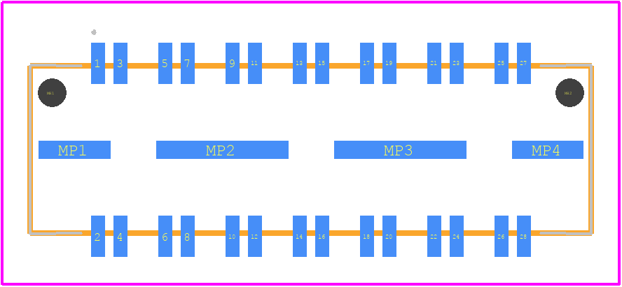 QTE-014-01-F-D-DP-A - SAMTEC PCB footprint - Other - Other - QTE-014-01-F-D-DP-A-2