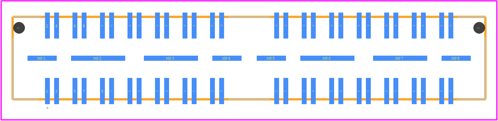 QSE-028-01-F-D-DP-A - SAMTEC PCB footprint - Other - Other - QSE-028-01-F-D-DP-A-6