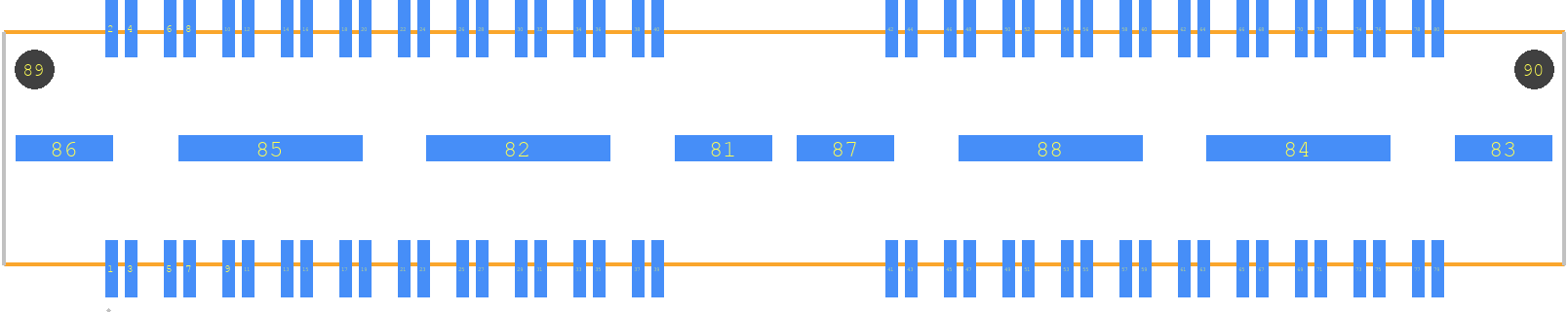 QTH-040-01-F-D-DP-A - SAMTEC PCB footprint - Other - Other - QTH-040-01-F-D-DP-A