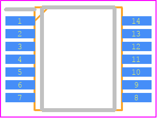 TC74AC14FTEL - Toshiba PCB footprint - Small Outline Packages - Small Outline Packages - TSSOP14-004-0.65A
