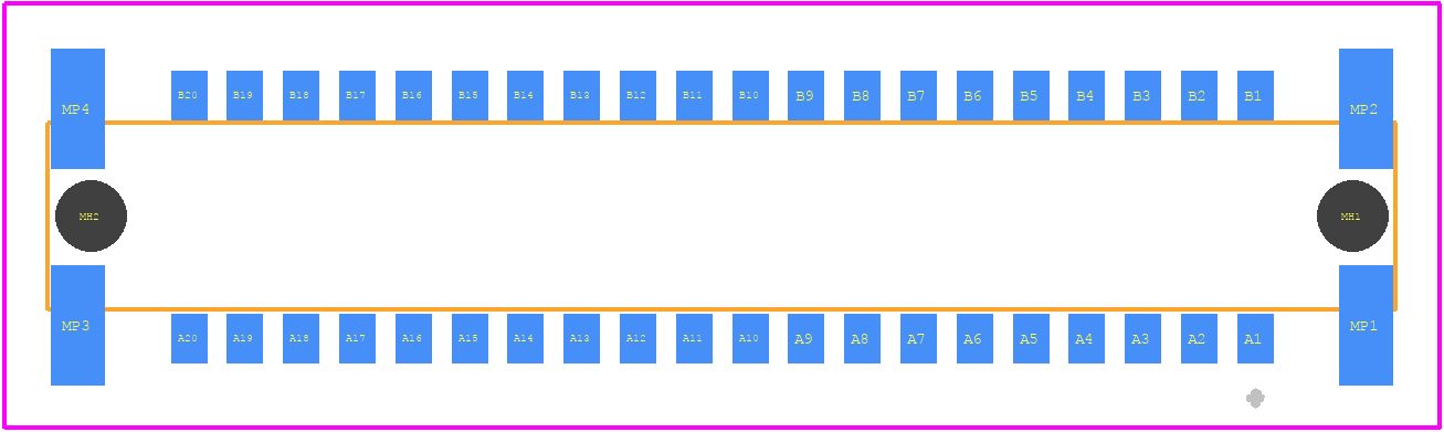 254417 - TE Connectivity PCB footprint - Other - Other - 254417-1