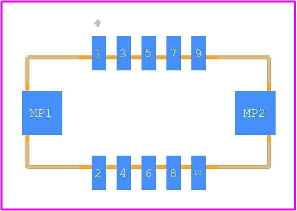DF13EA-10DP-1.25V(51) - Hirose PCB footprint - Other - Other - DF13EA-10DP-1.25V(51)-2