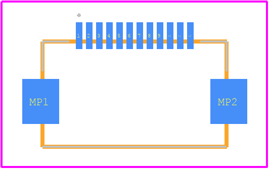 XF3M-1215-1B - OMRON Electronics PCB footprint - Other - Other - XF3M-1215-1B-4