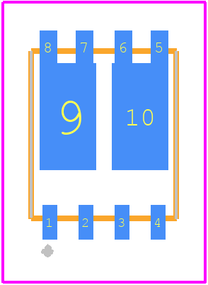 IPG20N06S2L65AATMA1 - Infineon PCB footprint - Other - Other - PG-TDSON-8-10 dual SS08 (PG-TDSON-8)