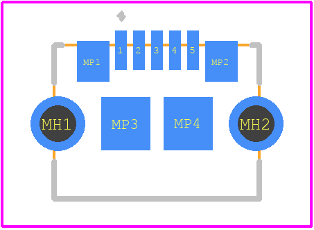 USB3076-30-A - GCT (GLOBAL CONNECTOR TECHNOLOGY) PCB footprint - Other - Other - USB3076-30-A-2