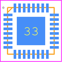 CSR1012A05-IQQP-R - Qualcomm PCB footprint - Quad Flat No-Lead - Quad Flat No-Lead - QFN‑32-lead