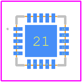 UCS2113-1-V/G4 - Microchip PCB footprint - Other - Other - 20SQFN-4x4B-0.5P