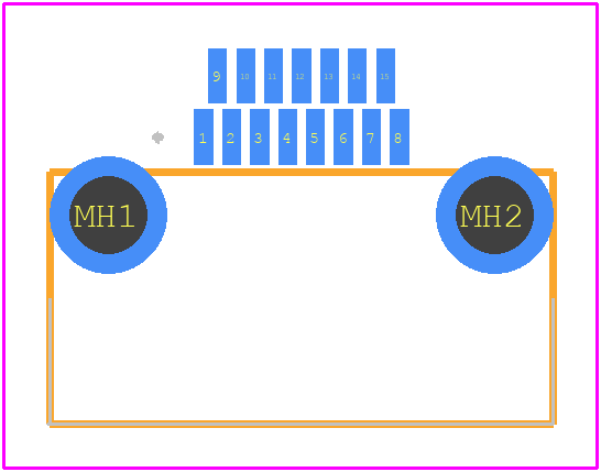 NK-2D2-015-225-TH00 - Molex PCB footprint - Other - Other - NK-2D2-015-225-TH00-1