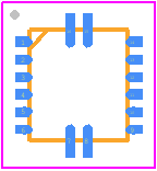 EP5357HUI - Intel PCB footprint - Quad Flat No-Lead - Quad Flat No-Lead - EP5357HUI